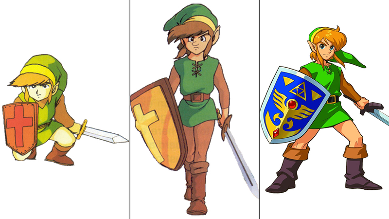 Illustration for article titled Zelda se hace mayor: así han cambiado sus personajes en 28 años